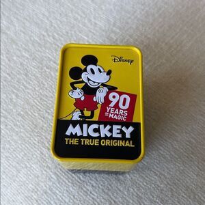Disney Mickey Mouse 90th Anniversary Commemorative Watch in original yellow tin